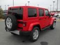 2011 Flame Red Jeep Wrangler Unlimited Sahara 4x4  photo #4