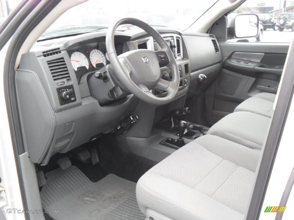 Medium Slate Gray Interior 2007 Dodge Ram 3500 SLT Quad Cab 4x4 Dually Photo #43946843