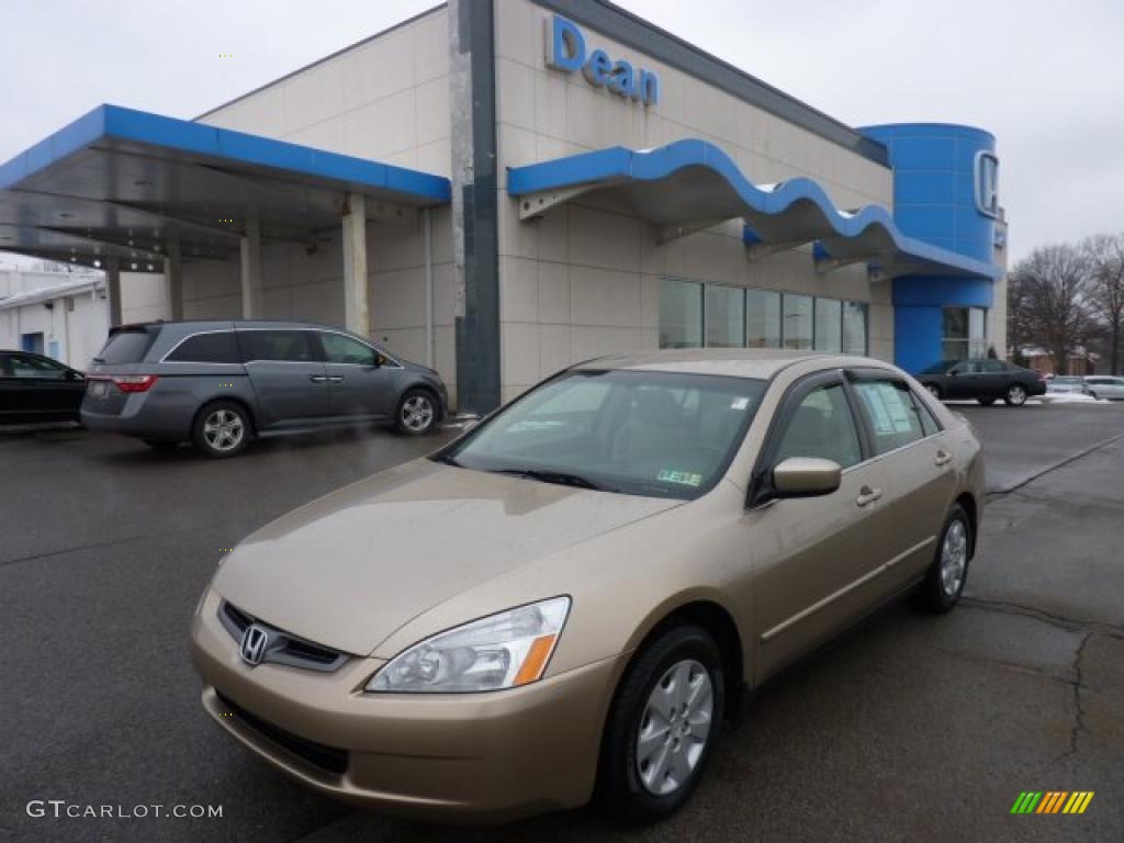 2003 Accord LX Sedan - Desert Mist Metallic / Ivory photo #1