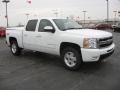 2009 Summit White Chevrolet Silverado 1500 LTZ Crew Cab 4x4  photo #3