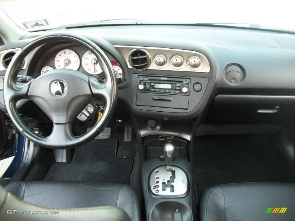 2004 Acura RSX Sports Coupe Ebony Dashboard Photo #43948553