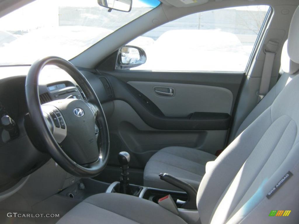 2008 Elantra GLS Sedan - Regatta Blue Metallic / Gray photo #22