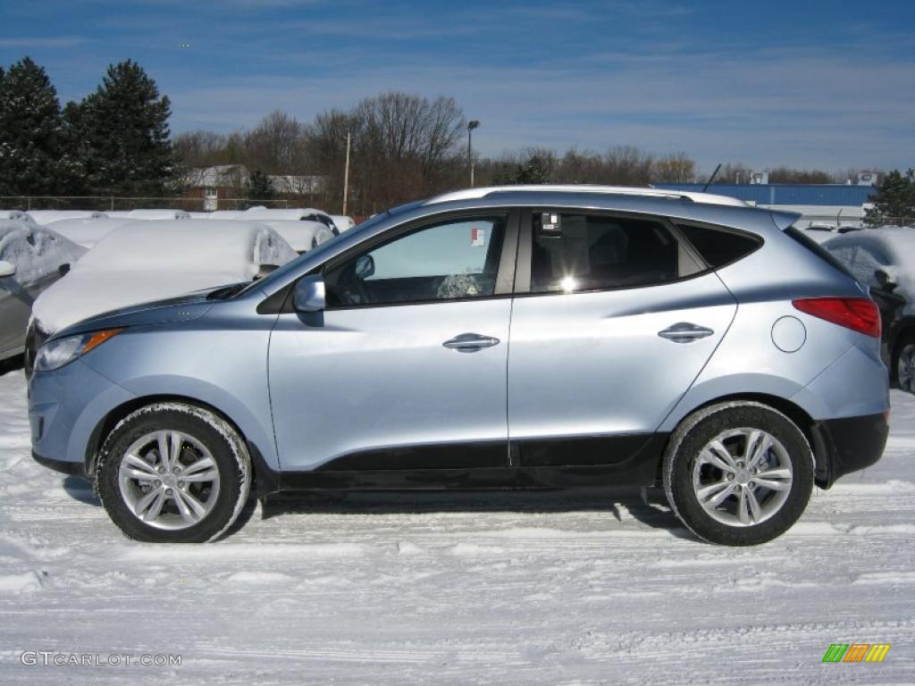 Aurora Blue 2010 Hyundai Tucson GLS Exterior Photo #43950036