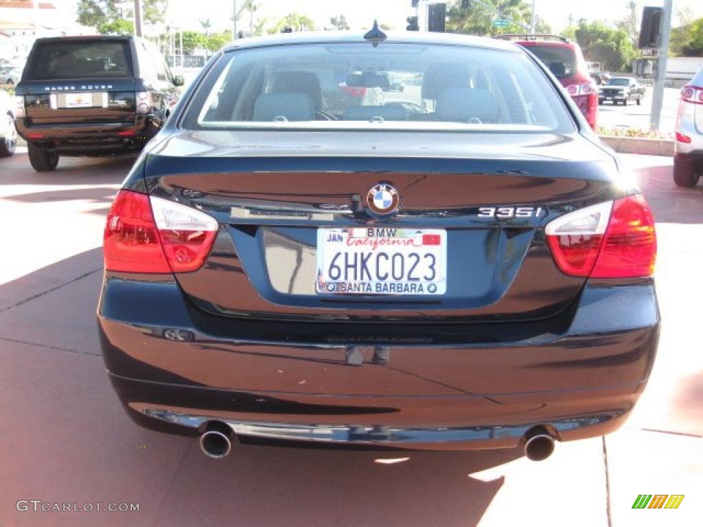 2008 3 Series 335i Sedan - Monaco Blue Metallic / Gray Dakota Leather photo #4