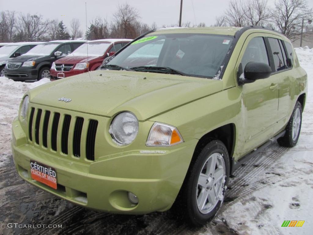 Optic Green Metallic 2010 Jeep Compass Sport 4x4 Exterior Photo #43954410