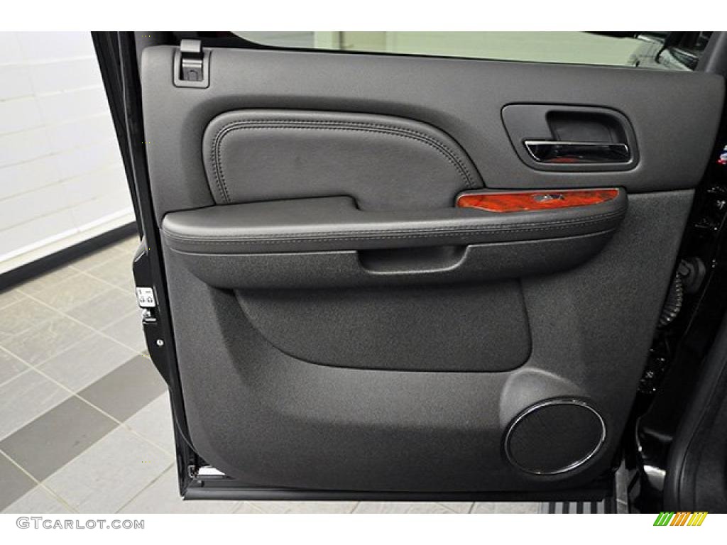2010 Cadillac Escalade ESV Premium AWD Ebony Door Panel Photo #43958458