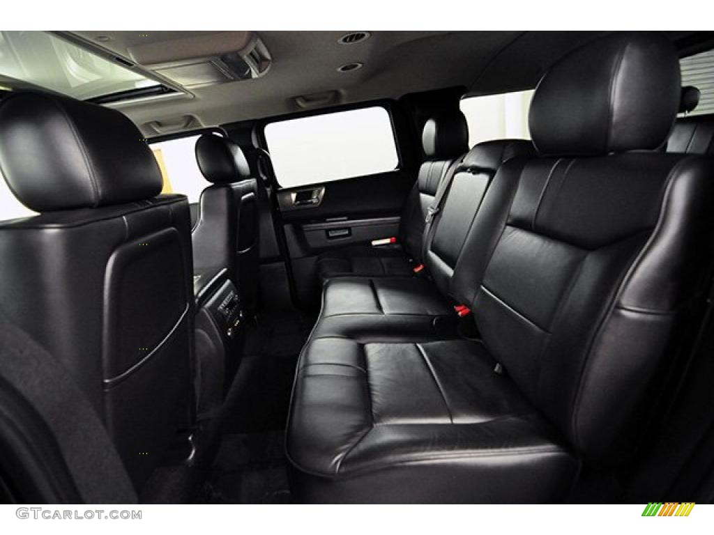 Ebony Black Interior 2008 Hummer H2 SUV Photo #43960636