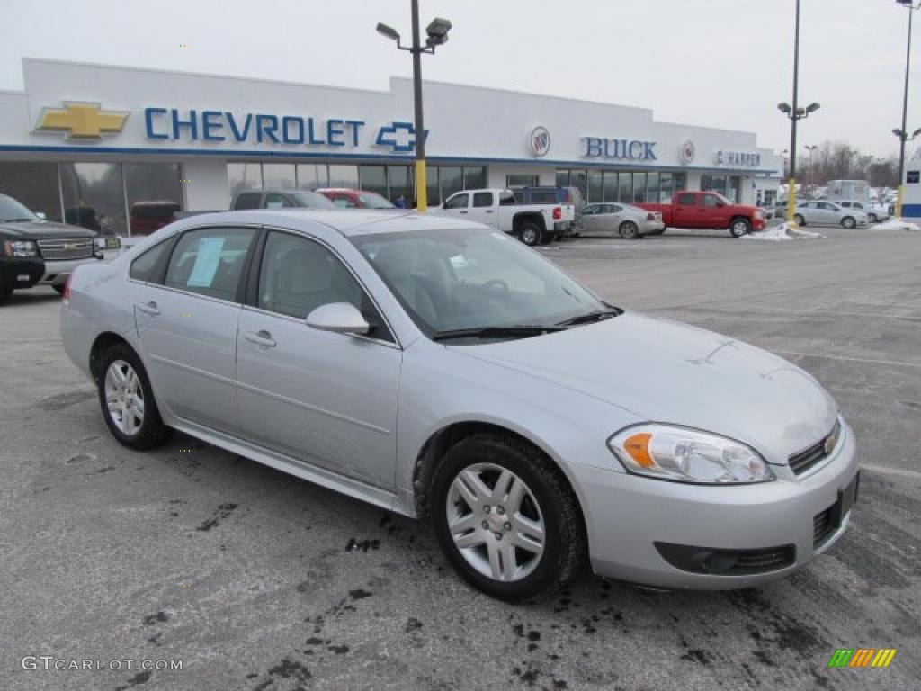 2010 Impala LT - Silver Ice Metallic / Gray photo #20