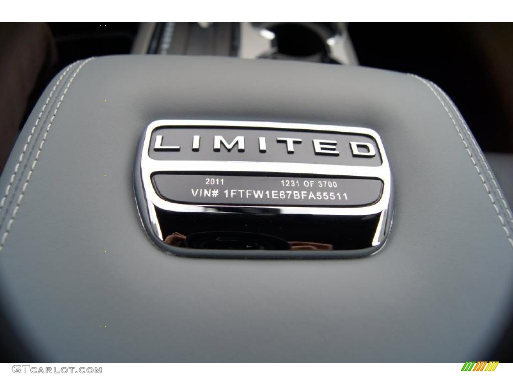 2011 F150 Limited SuperCrew 4x4 - White Platinum Metallic Tri-Coat / Steel Gray/Black photo #42
