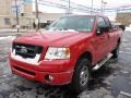 2007 Bright Red Ford F150 STX SuperCab 4x4  photo #8