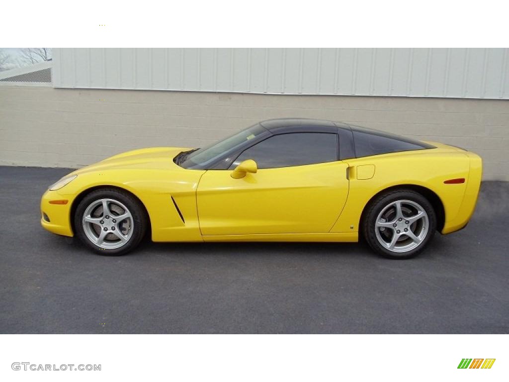 Velocity Yellow 2008 Chevrolet Corvette Coupe Exterior Photo #43968681