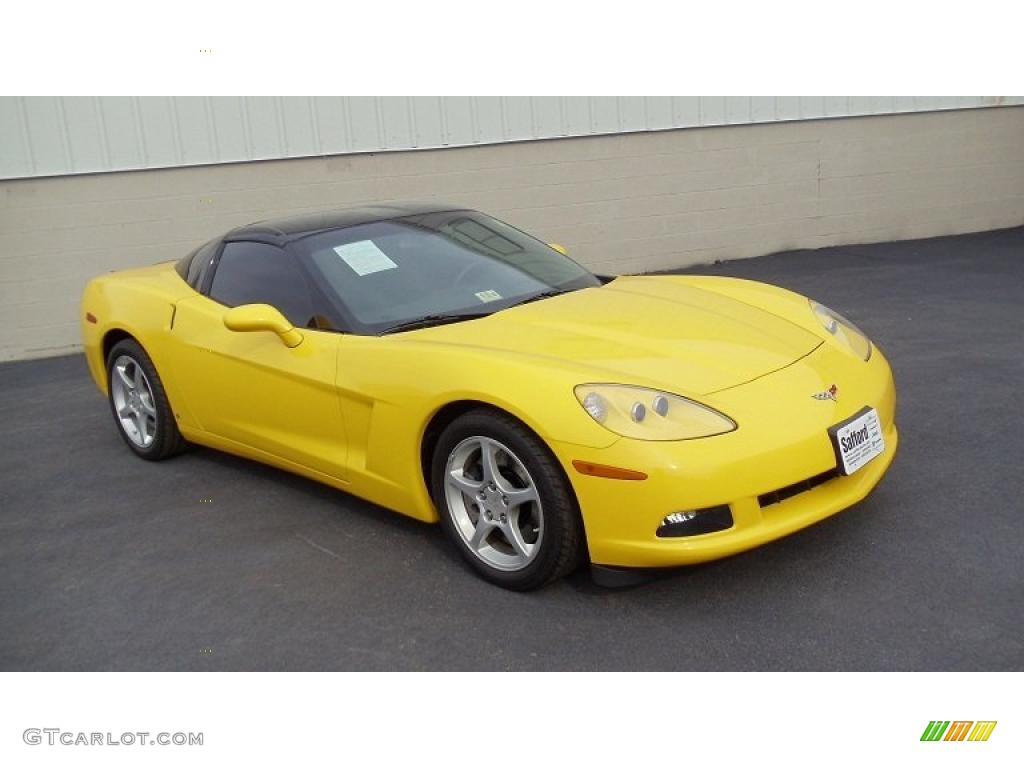 Velocity Yellow 2008 Chevrolet Corvette Coupe Exterior Photo #43968858