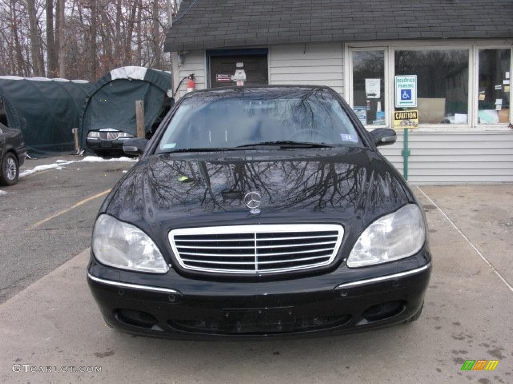 2000 S 430 Sedan - Black / Charcoal photo #1