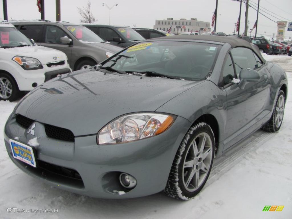 2008 Eclipse Spyder GT - Satin Meisai Gray Pearl / Medium Gray photo #1