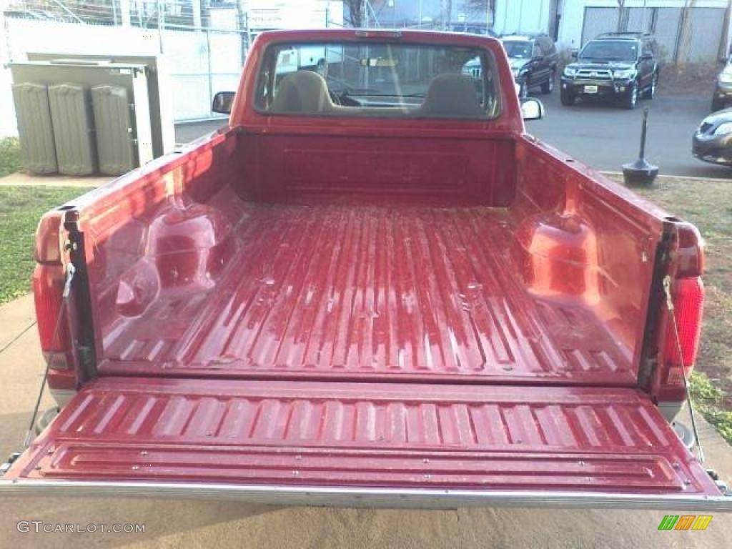 1996 F150 XLT Regular Cab - Toreador Red Metallic / Opal Grey photo #15