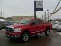 2008 Flame Red Dodge Ram 1500 Big Horn Edition Quad Cab 4x4  photo #1