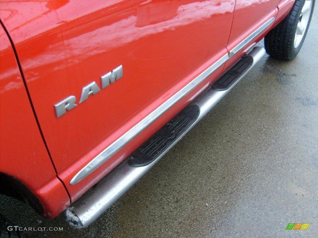 2008 Ram 1500 Big Horn Edition Quad Cab 4x4 - Flame Red / Khaki photo #10