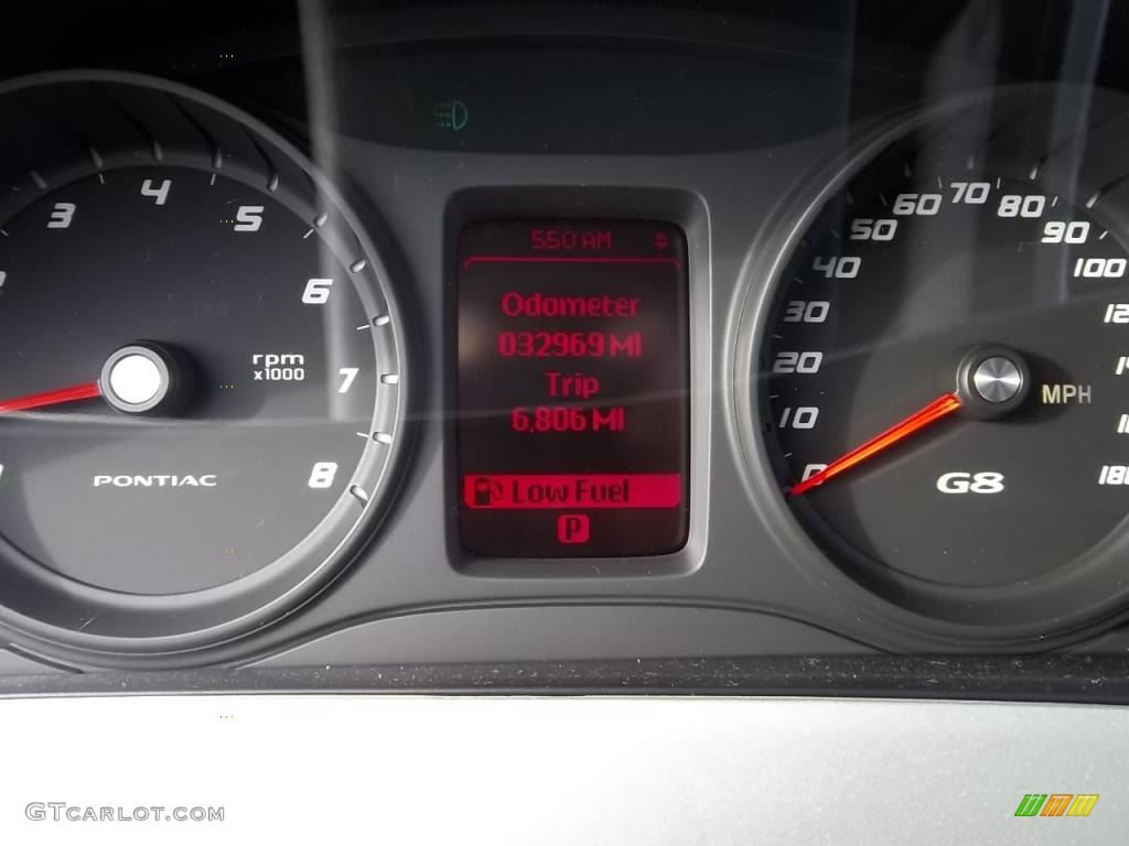 2009 Pontiac G8 Sedan Gauges Photo #43988824