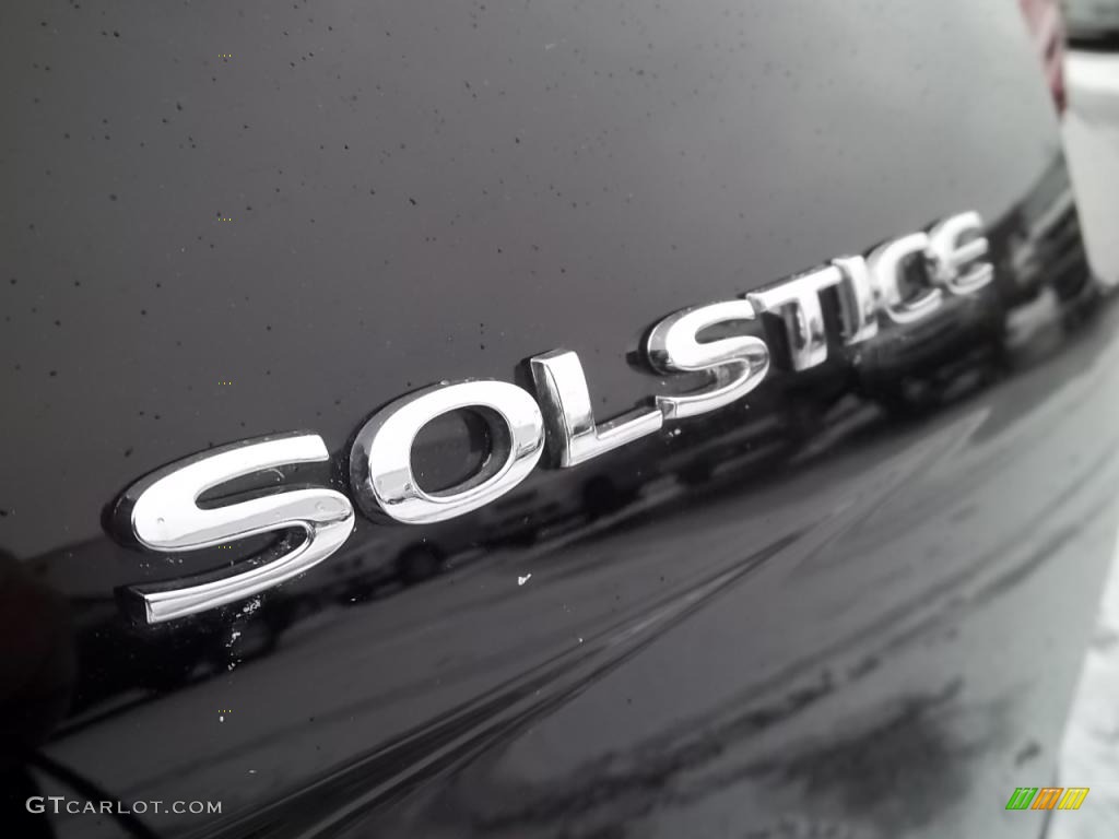 2009 Solstice Roadster - Mysterious Black / Ebony photo #34
