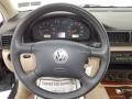 2001 Volkswagen Passat Beige Interior Steering Wheel Photo