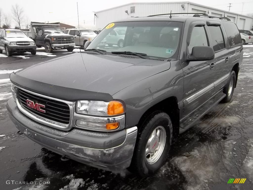 2002 Yukon XL SLT 4x4 - Storm Gray Metallic / Graphite/Pewter photo #1