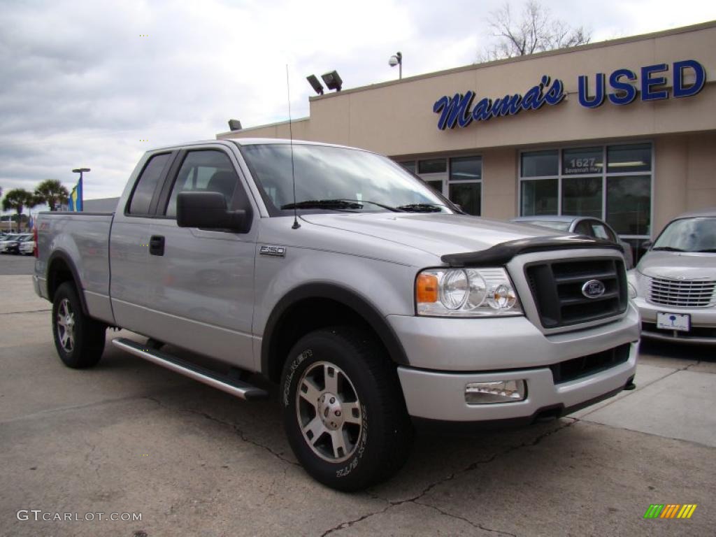 2005 F150 FX4 SuperCab 4x4 - Silver Metallic / Medium Flint Grey photo #2