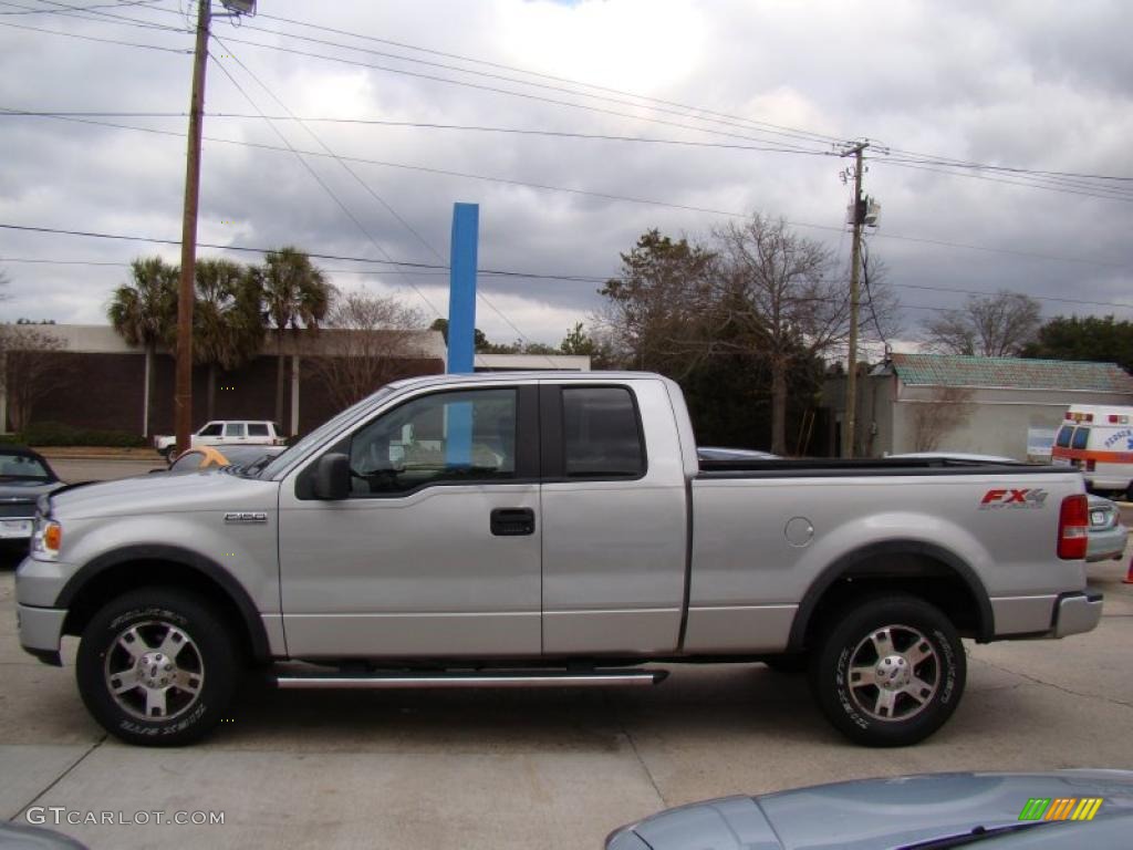 2005 F150 FX4 SuperCab 4x4 - Silver Metallic / Medium Flint Grey photo #5