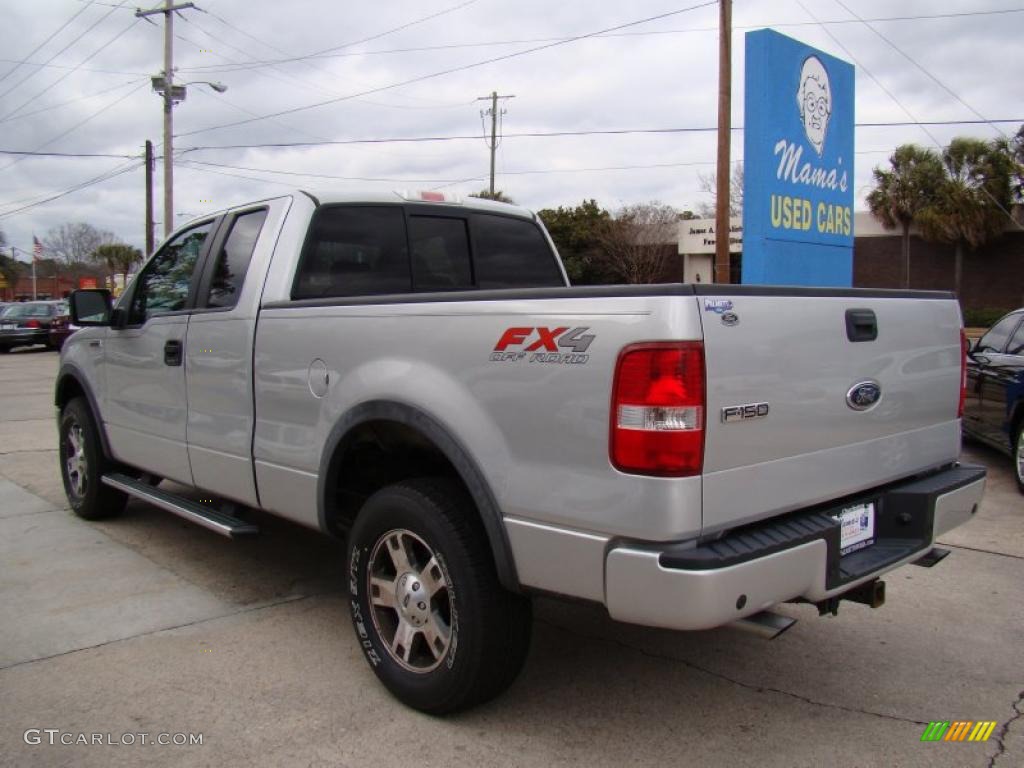 2005 F150 FX4 SuperCab 4x4 - Silver Metallic / Medium Flint Grey photo #6