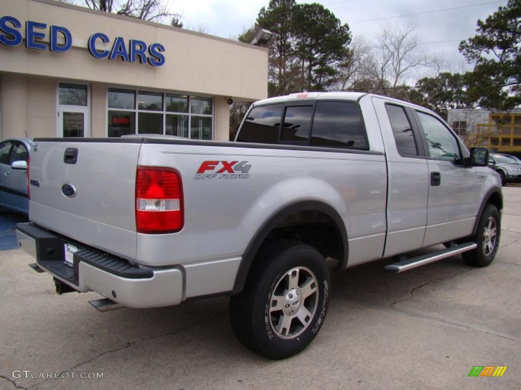 2005 F150 FX4 SuperCab 4x4 - Silver Metallic / Medium Flint Grey photo #8