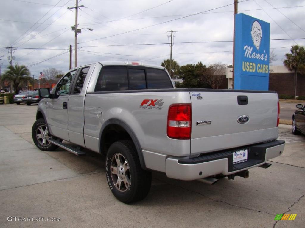 2005 F150 FX4 SuperCab 4x4 - Silver Metallic / Medium Flint Grey photo #32