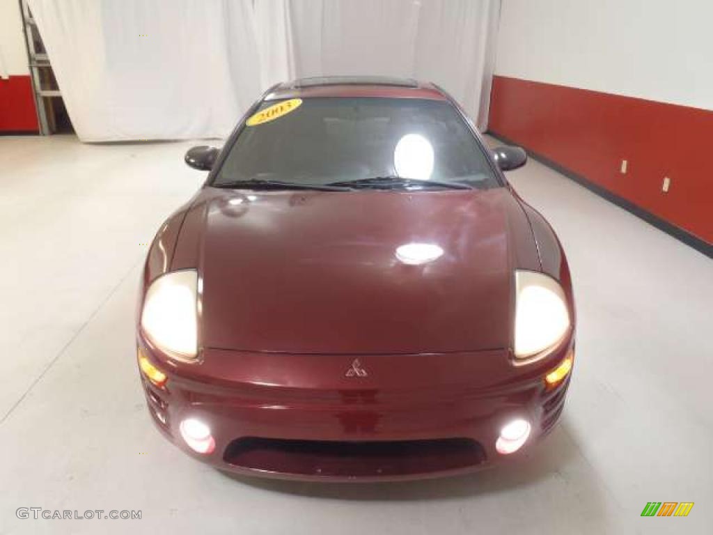 2003 Eclipse GT Coupe - Ultra Red Pearl / Midnight photo #2