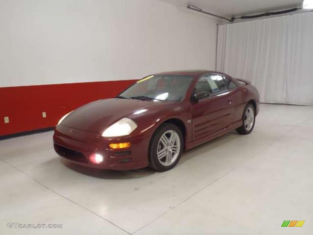 2003 Eclipse GT Coupe - Ultra Red Pearl / Midnight photo #8