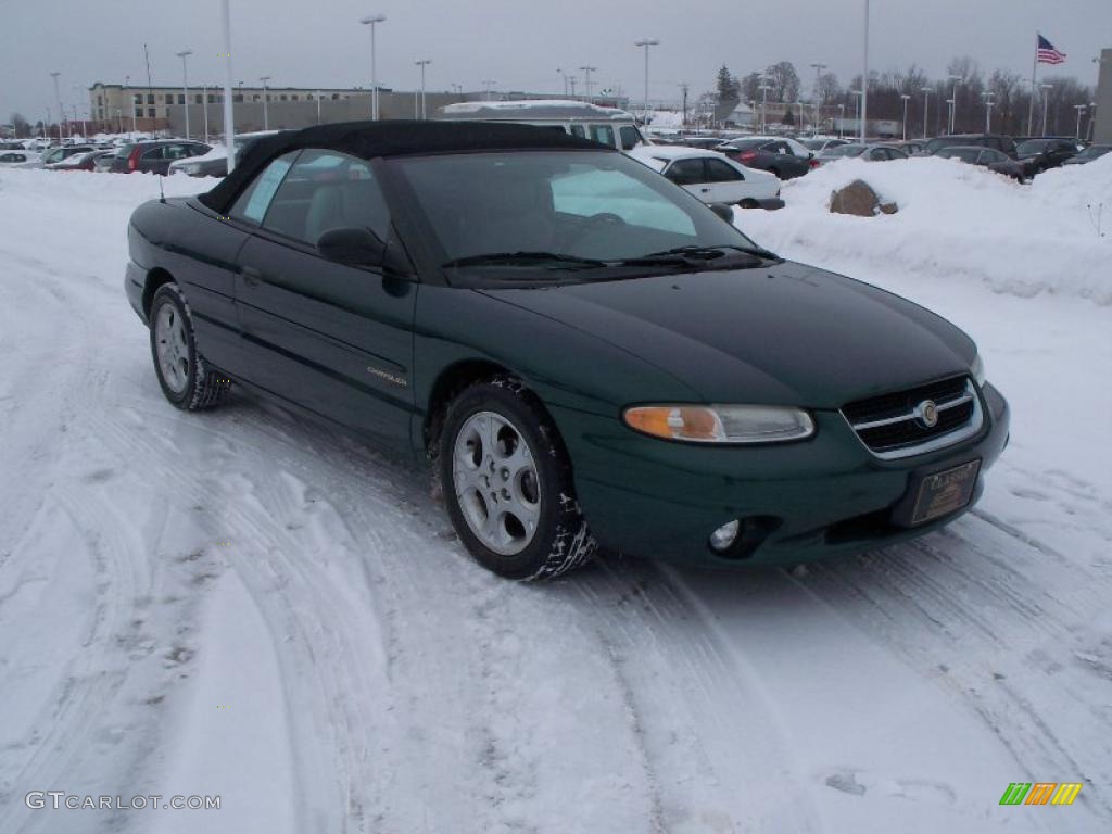 1998 Sebring JXi Convertible - Forest Green Pearl / Agate Black/Light Camel photo #1