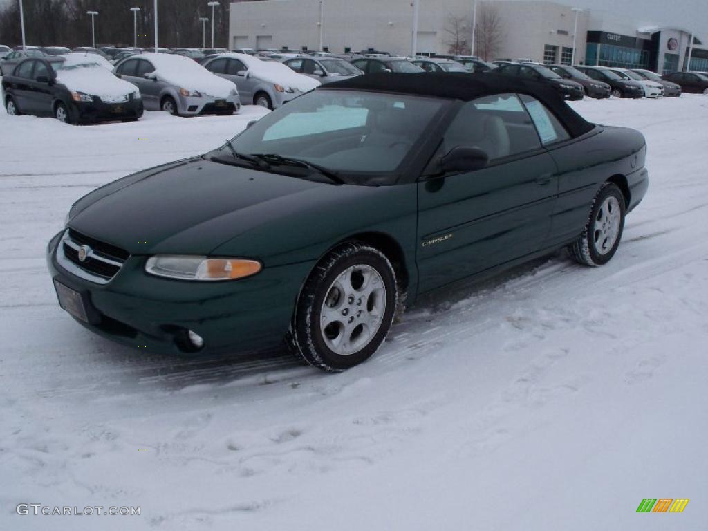 1998 Sebring JXi Convertible - Forest Green Pearl / Agate Black/Light Camel photo #3