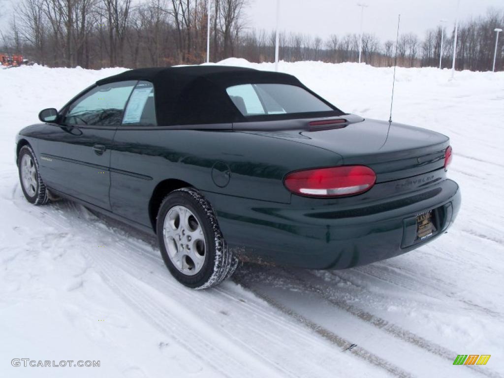 1998 Sebring JXi Convertible - Forest Green Pearl / Agate Black/Light Camel photo #4