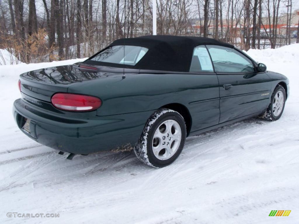 1998 Sebring JXi Convertible - Forest Green Pearl / Agate Black/Light Camel photo #6