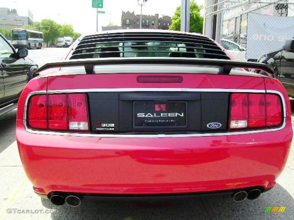 2008 Mustang Saleen Heritage 302 - Torch Red / Black photo #14