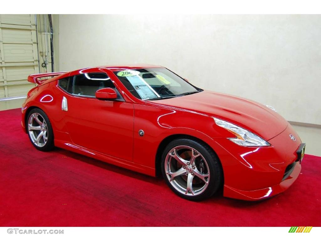 2009 370Z NISMO Coupe - Solid Red / NISMO Black/Red photo #1