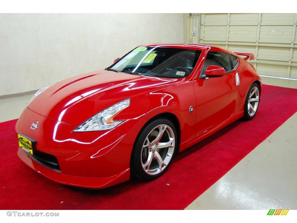 Solid Red 2009 Nissan 370Z NISMO Coupe Exterior Photo #44003067