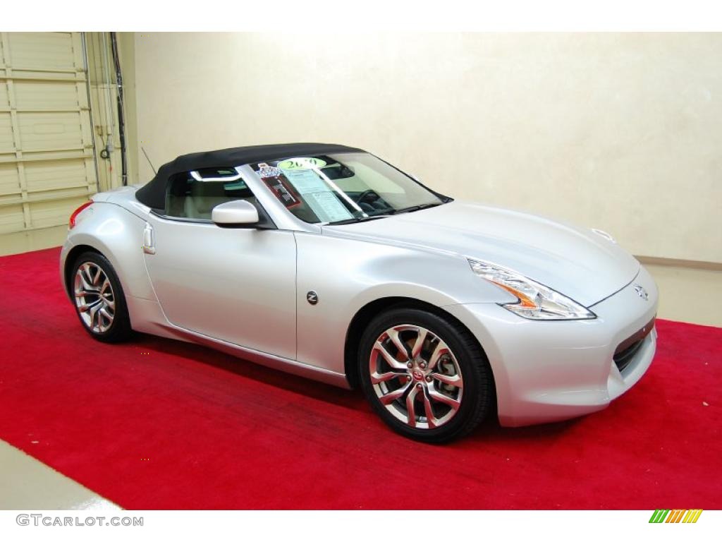 2010 370Z Touring Roadster - Brilliant Silver / Gray Leather photo #1