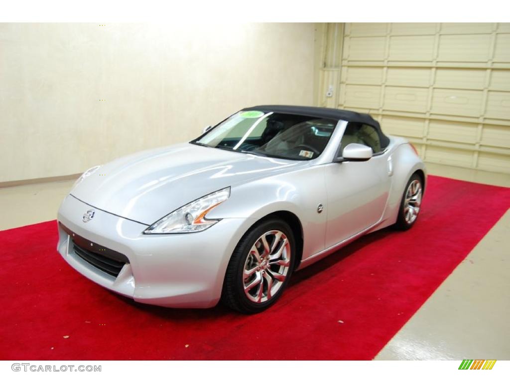 2010 370Z Touring Roadster - Brilliant Silver / Gray Leather photo #3