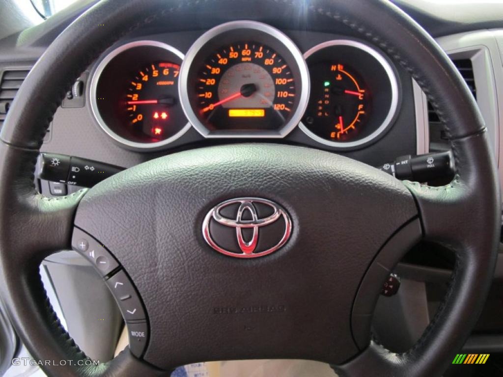 2005 Toyota Tacoma PreRunner TRD Sport Double Cab Graphite Gray Steering Wheel Photo #44005507