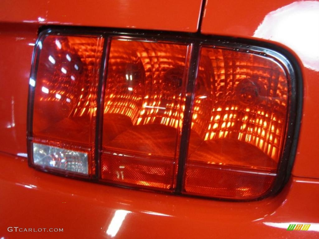 2005 Mustang V6 Deluxe Convertible - Torch Red / Medium Parchment photo #12