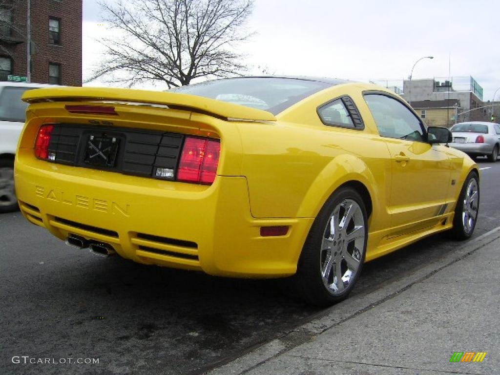 2006 Mustang Saleen S281 Supercharged Coupe - Screaming Yellow / Dark Charcoal photo #5