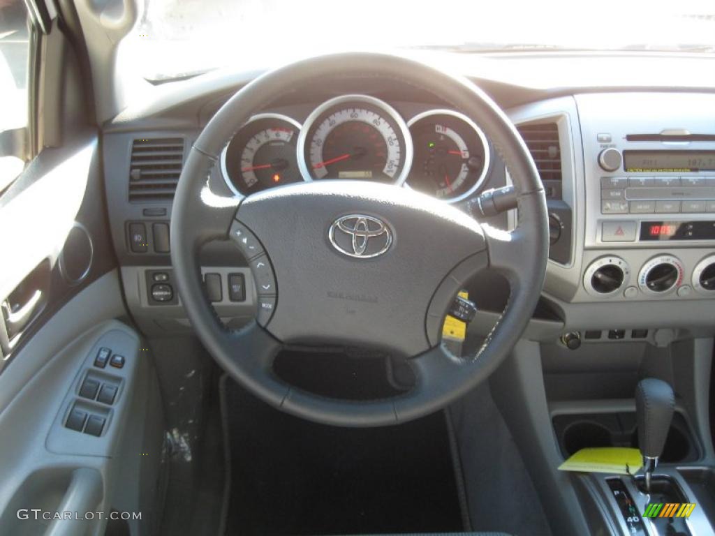 2011 Toyota Tacoma V6 TRD Sport Double Cab 4x4 Graphite Gray Dashboard Photo #44014368