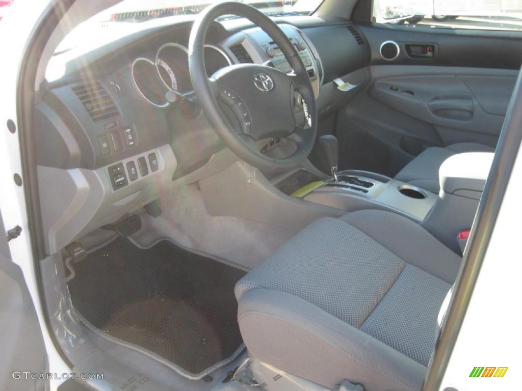 Graphite Gray Interior 2011 Toyota Tacoma V6 TRD Sport Double Cab 4x4 Photo #44014396