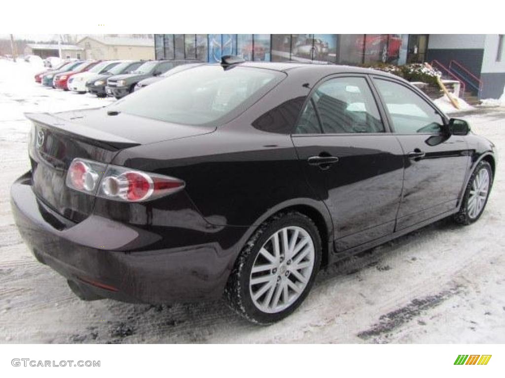 2006 MAZDA6 MAZDASPEED6 Grand Touring - Black Cherry Mica / Black photo #3