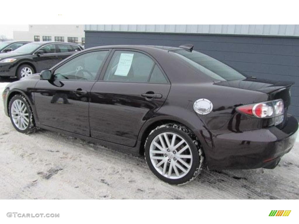 2006 MAZDA6 MAZDASPEED6 Grand Touring - Black Cherry Mica / Black photo #4