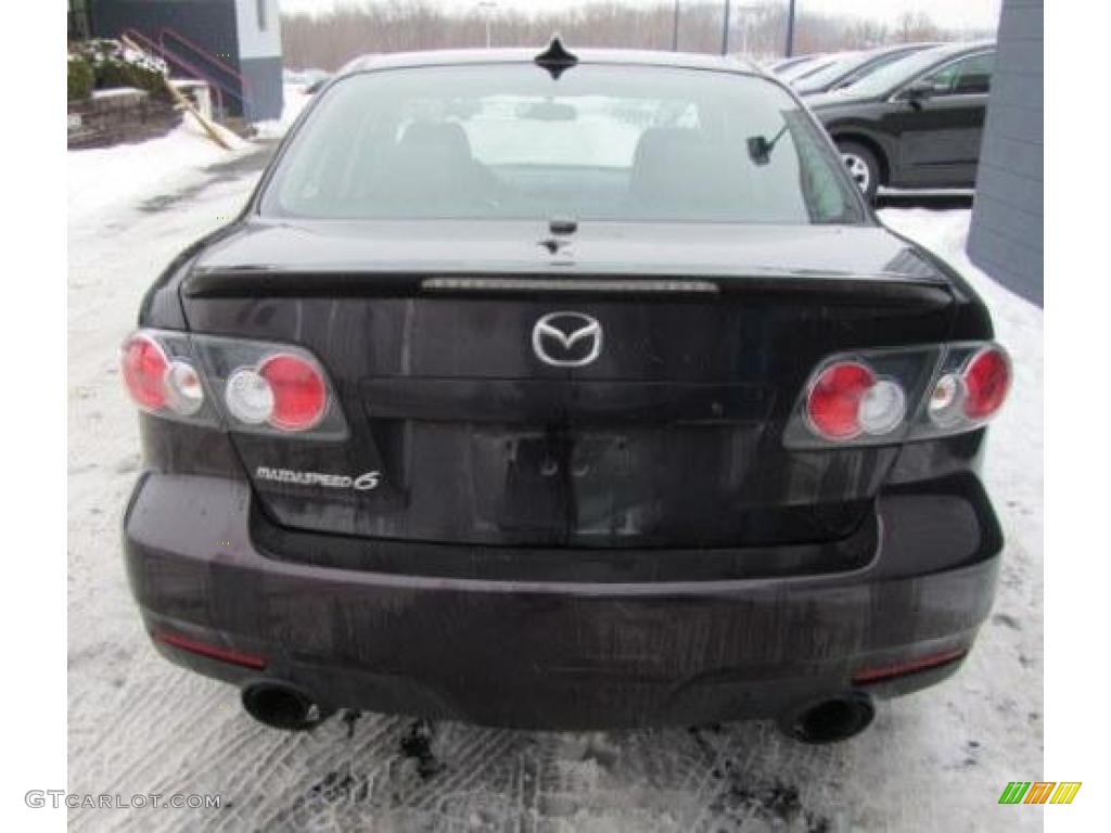 2006 MAZDA6 MAZDASPEED6 Grand Touring - Black Cherry Mica / Black photo #7