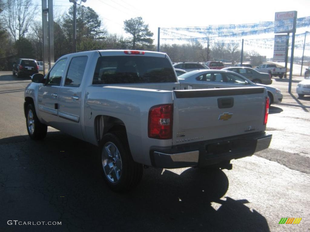 2011 Silverado 1500 LT Crew Cab - Sheer Silver Metallic / Ebony photo #3